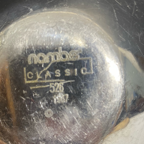 Nambé 526 Handmade Serving Bowl Tri Corner Dish Made of Aluminum Alloy Metal - Picture 11 of 11